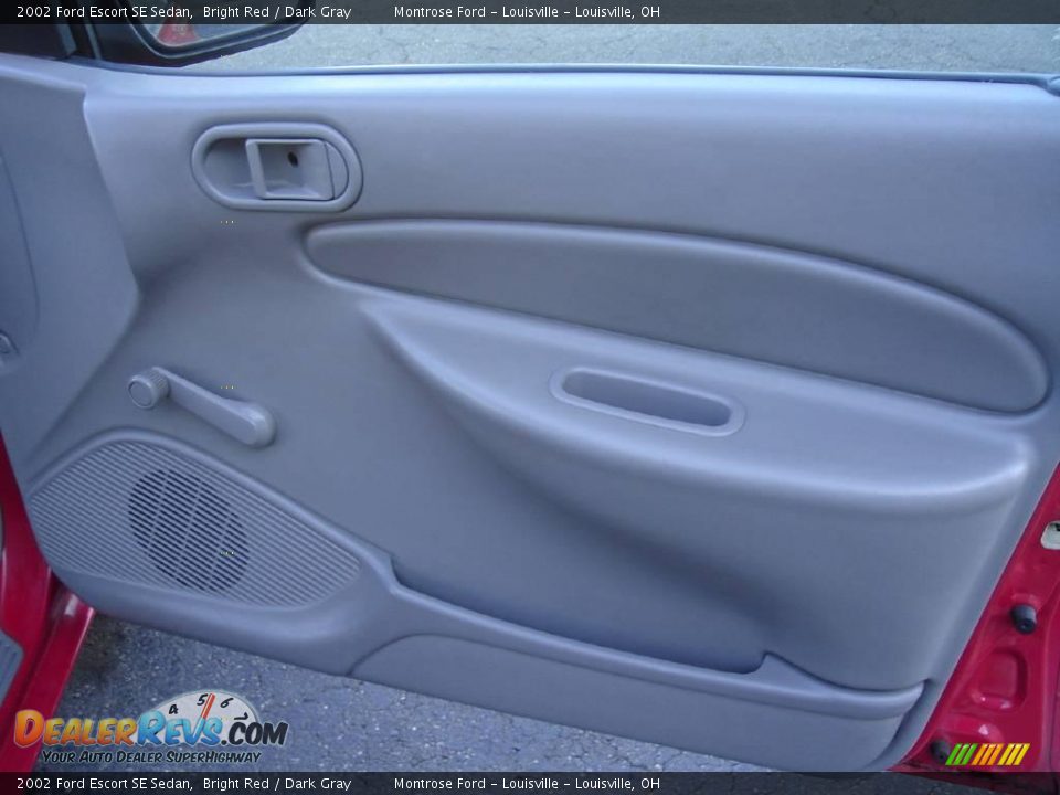 2002 Ford Escort SE Sedan Bright Red / Dark Gray Photo #18