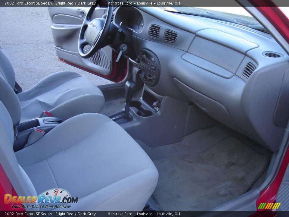 2002 Ford Escort SE Sedan Bright Red / Dark Gray Photo #19