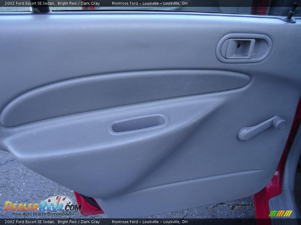 2002 Ford Escort SE Sedan Bright Red / Dark Gray Photo #20