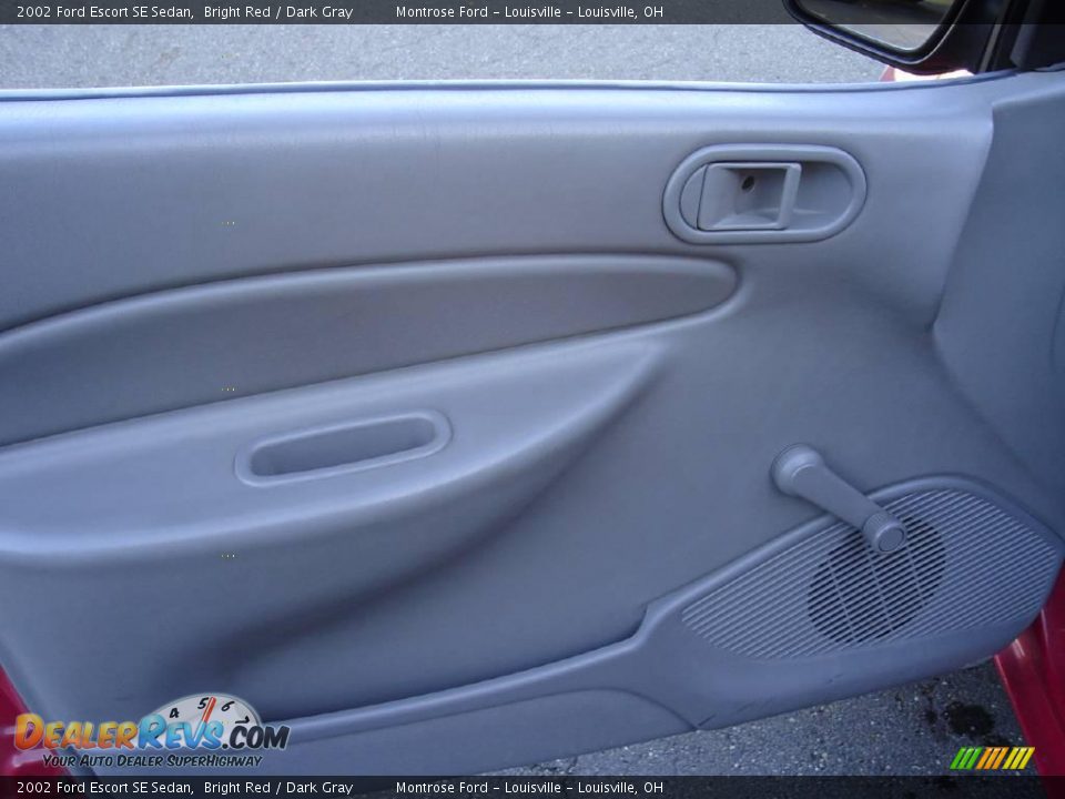 2002 Ford Escort SE Sedan Bright Red / Dark Gray Photo #21