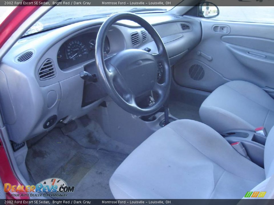 2002 Ford Escort SE Sedan Bright Red / Dark Gray Photo #22