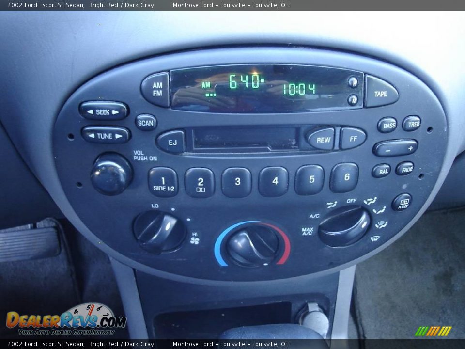 2002 Ford Escort SE Sedan Bright Red / Dark Gray Photo #26