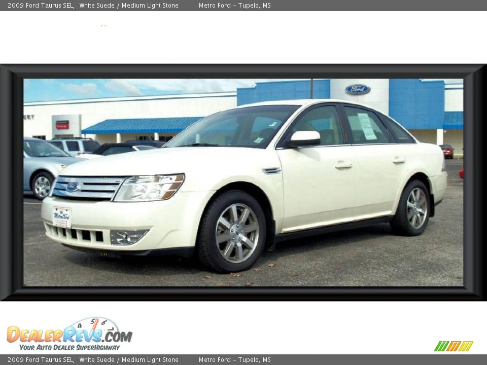 2009 Ford Taurus SEL White Suede / Medium Light Stone Photo #1