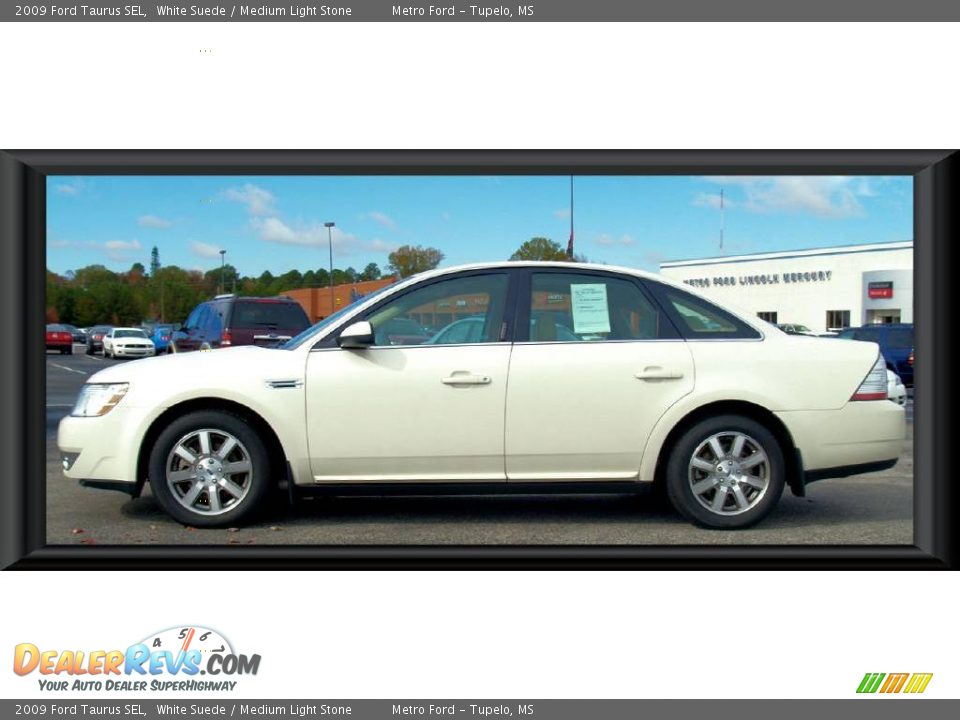 2009 Ford Taurus SEL White Suede / Medium Light Stone Photo #2