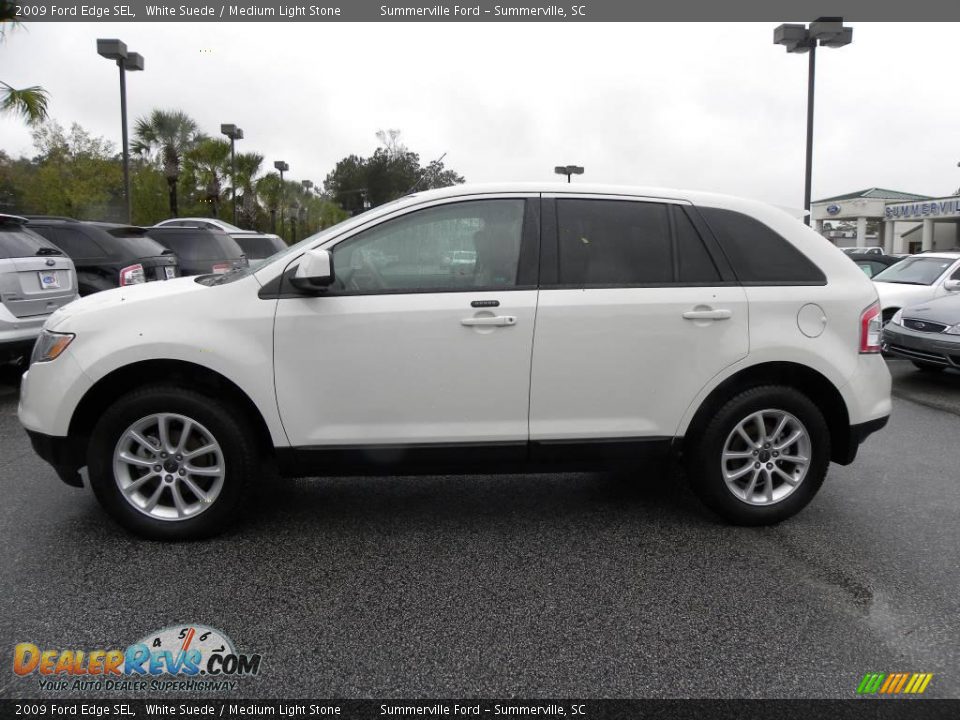 2009 Ford Edge SEL White Suede / Medium Light Stone Photo #2