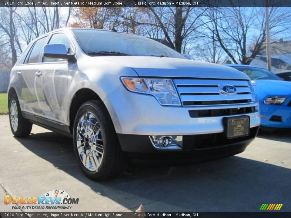 2010 Ford Edge Limited Ingot Silver Metallic / Medium Light Stone Photo #3