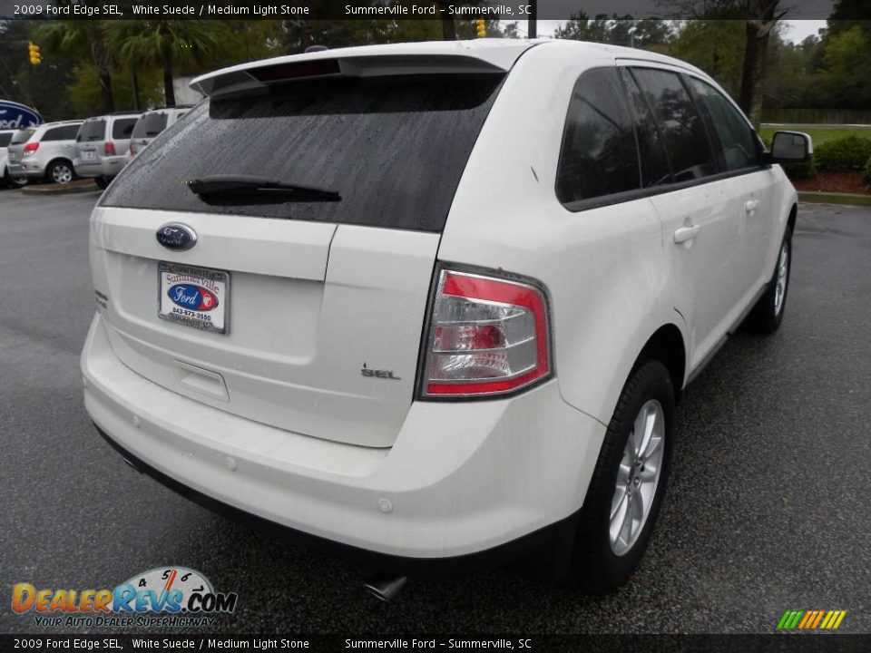 2009 Ford Edge SEL White Suede / Medium Light Stone Photo #12