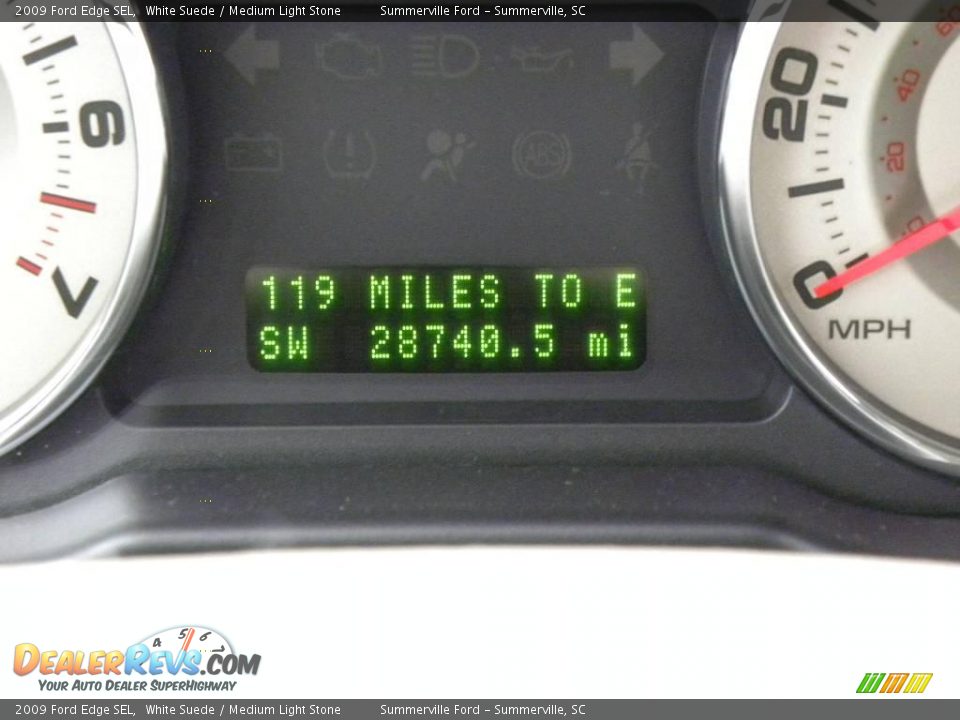 2009 Ford Edge SEL White Suede / Medium Light Stone Photo #21