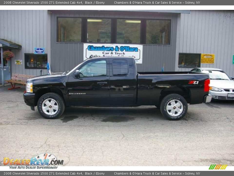 2008 Chevrolet Silverado 1500 Z71 Extended Cab 4x4 Black / Ebony Photo #2