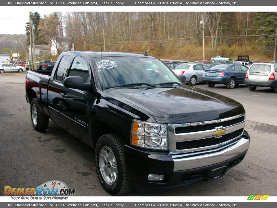 2008 Chevrolet Silverado 1500 Z71 Extended Cab 4x4 Black / Ebony Photo #18