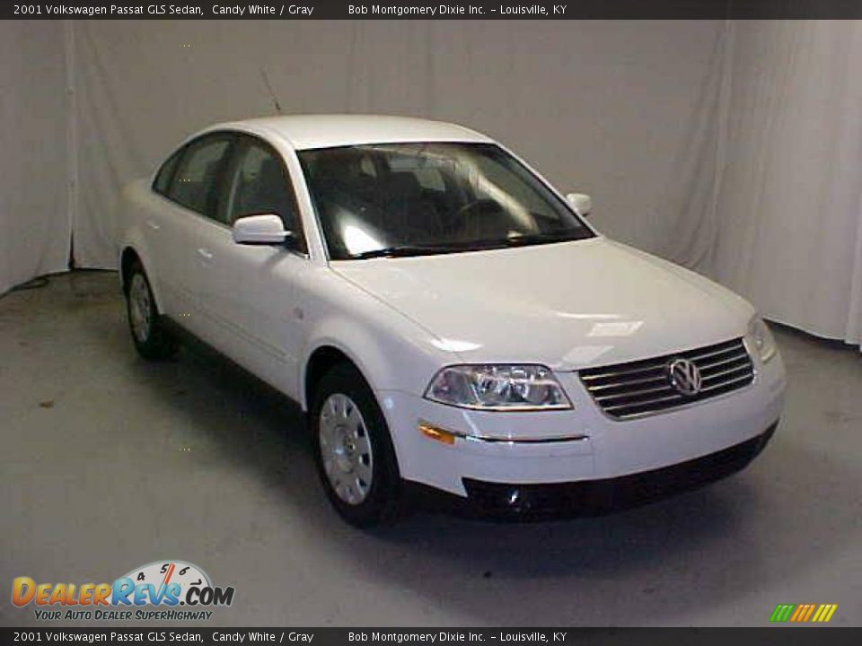 2001 Volkswagen Passat GLS Sedan Candy White / Gray Photo #1