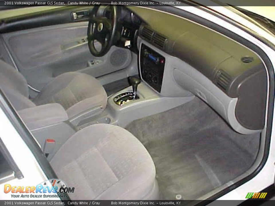 2001 Volkswagen Passat GLS Sedan Candy White / Gray Photo #7