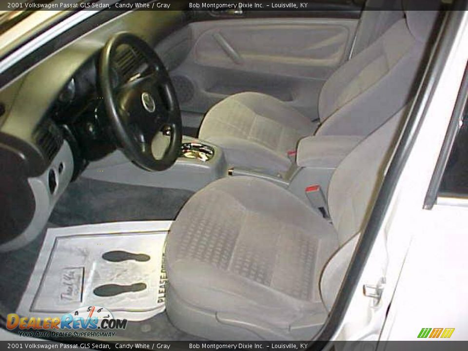 2001 Volkswagen Passat GLS Sedan Candy White / Gray Photo #15