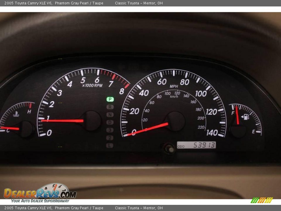 2005 Toyota Camry XLE V6 Phantom Gray Pearl / Taupe Photo #12