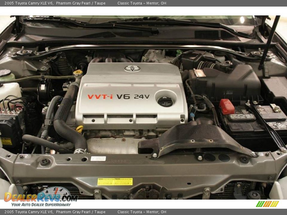 2005 Toyota Camry XLE V6 Phantom Gray Pearl / Taupe Photo #20