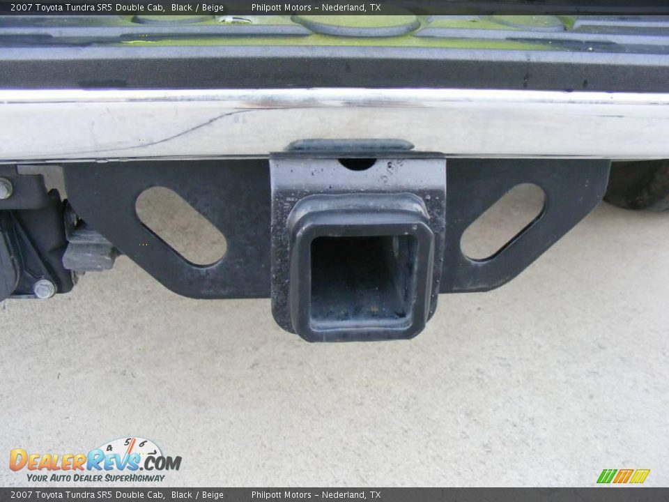 2007 Toyota Tundra SR5 Double Cab Black / Beige Photo #18