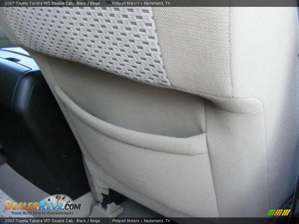 2007 Toyota Tundra SR5 Double Cab Black / Beige Photo #24