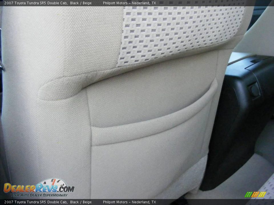 2007 Toyota Tundra SR5 Double Cab Black / Beige Photo #27