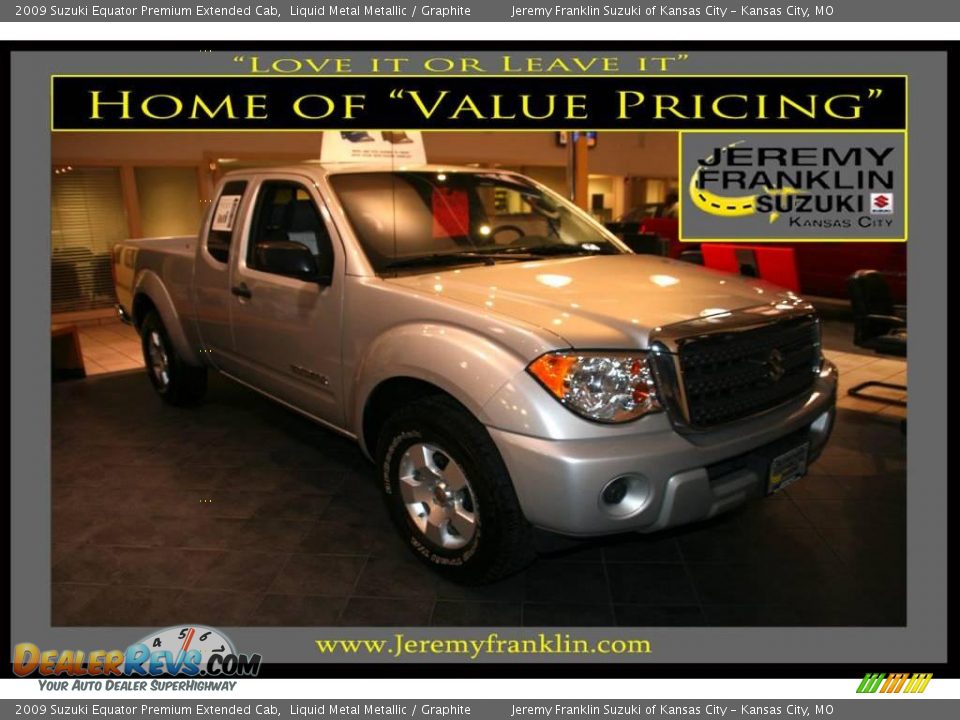 2009 Suzuki Equator Premium Extended Cab Liquid Metal Metallic / Graphite Photo #1