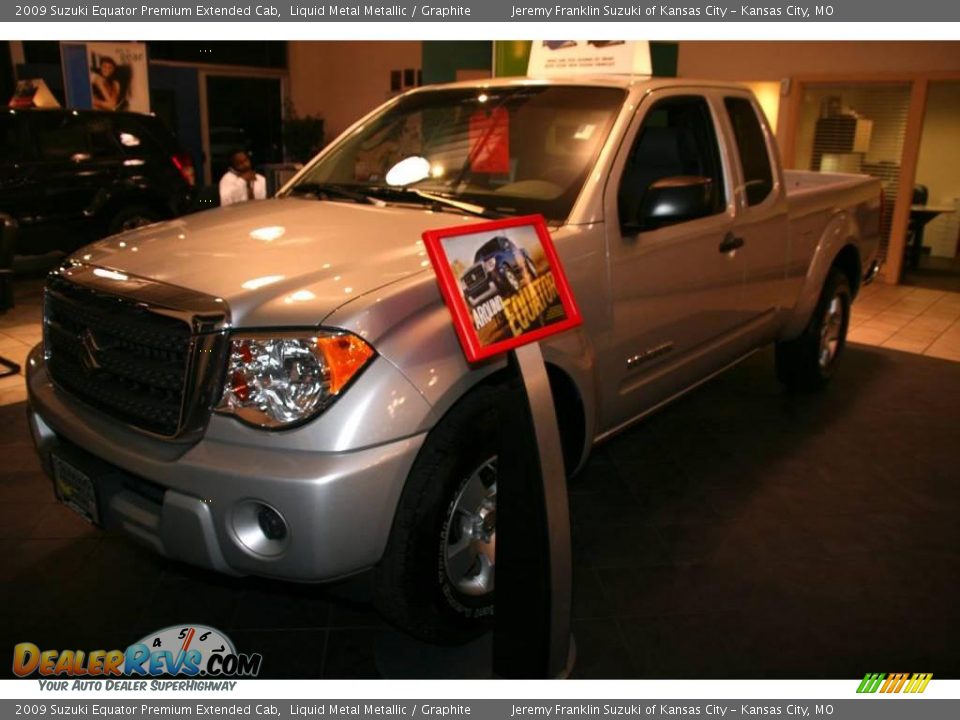2009 Suzuki Equator Premium Extended Cab Liquid Metal Metallic / Graphite Photo #9