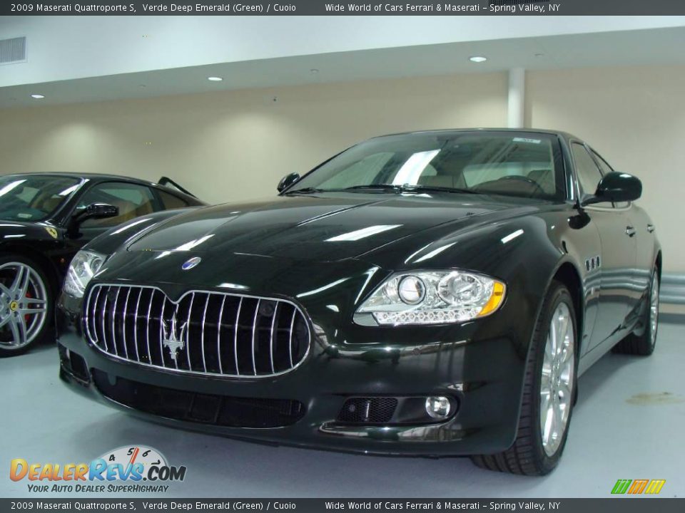 2009 Maserati Quattroporte S Verde Deep Emerald (Green) / Cuoio Photo #1