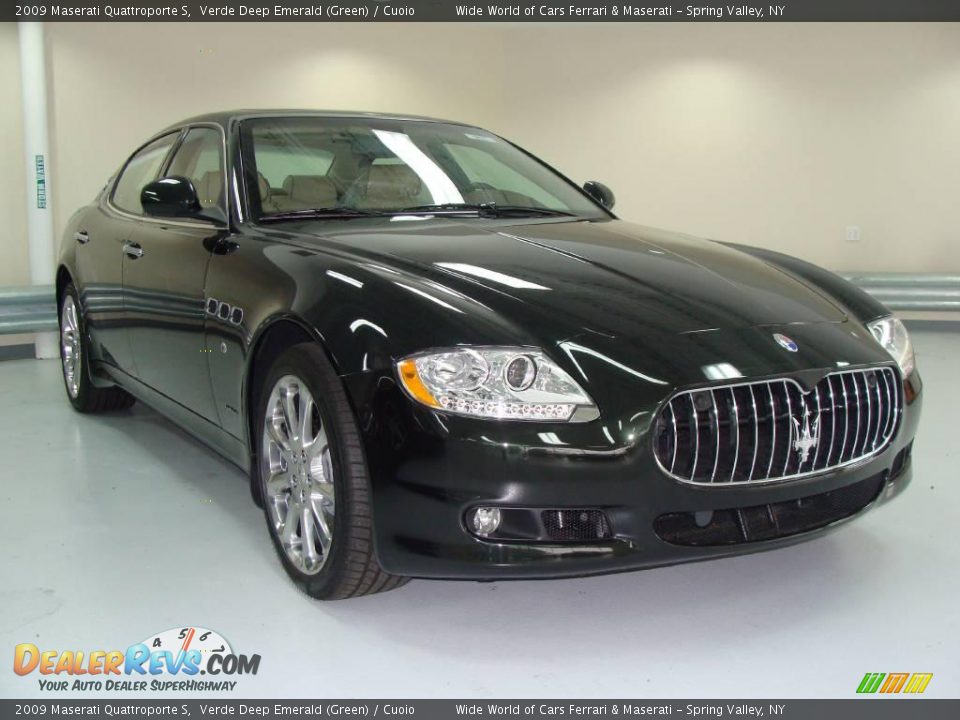 2009 Maserati Quattroporte S Verde Deep Emerald (Green) / Cuoio Photo #3