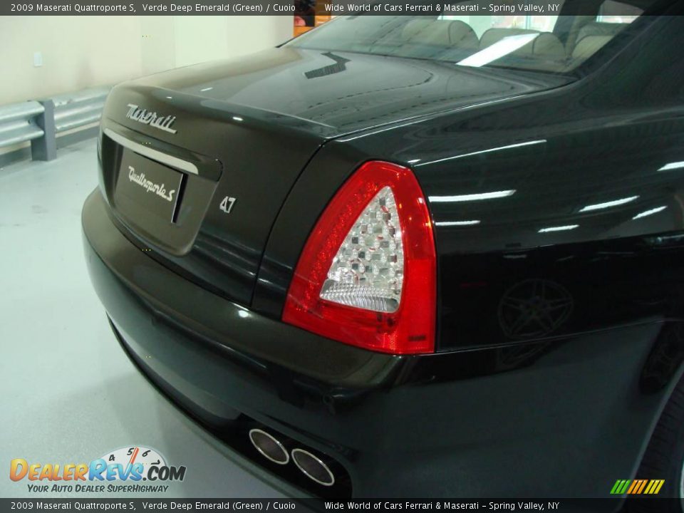 2009 Maserati Quattroporte S Verde Deep Emerald (Green) / Cuoio Photo #5