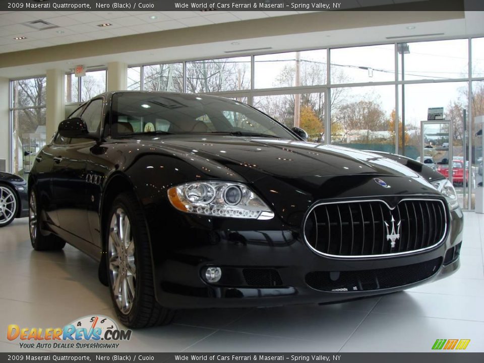 2009 Maserati Quattroporte Nero (Black) / Cuoio Photo #1