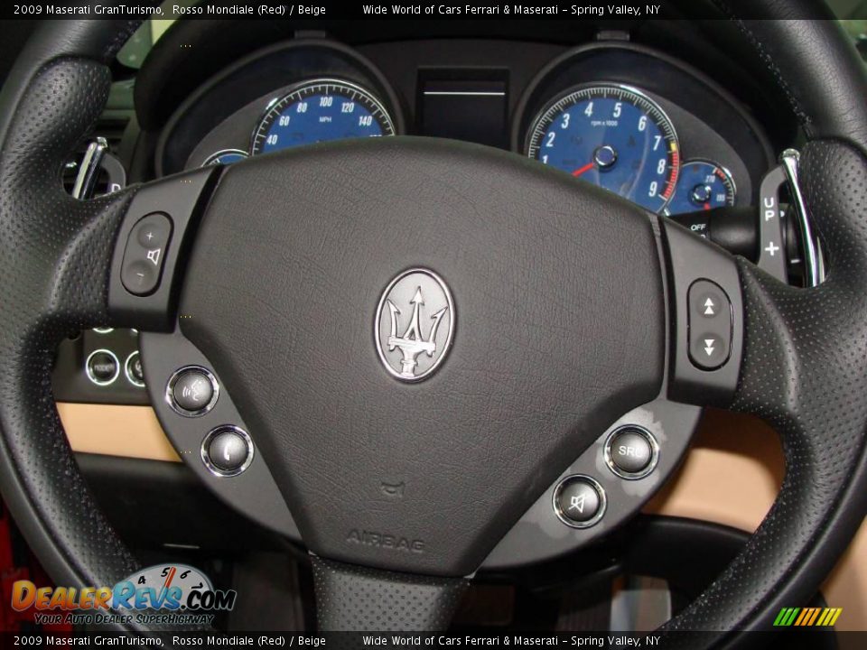 2009 Maserati GranTurismo Rosso Mondiale (Red) / Beige Photo #22
