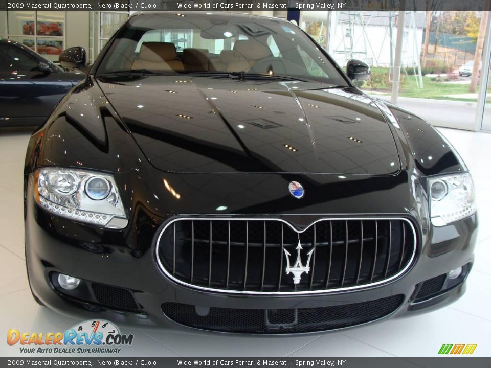 2009 Maserati Quattroporte Nero (Black) / Cuoio Photo #2