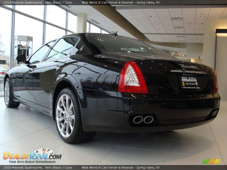 2009 Maserati Quattroporte Nero (Black) / Cuoio Photo #4