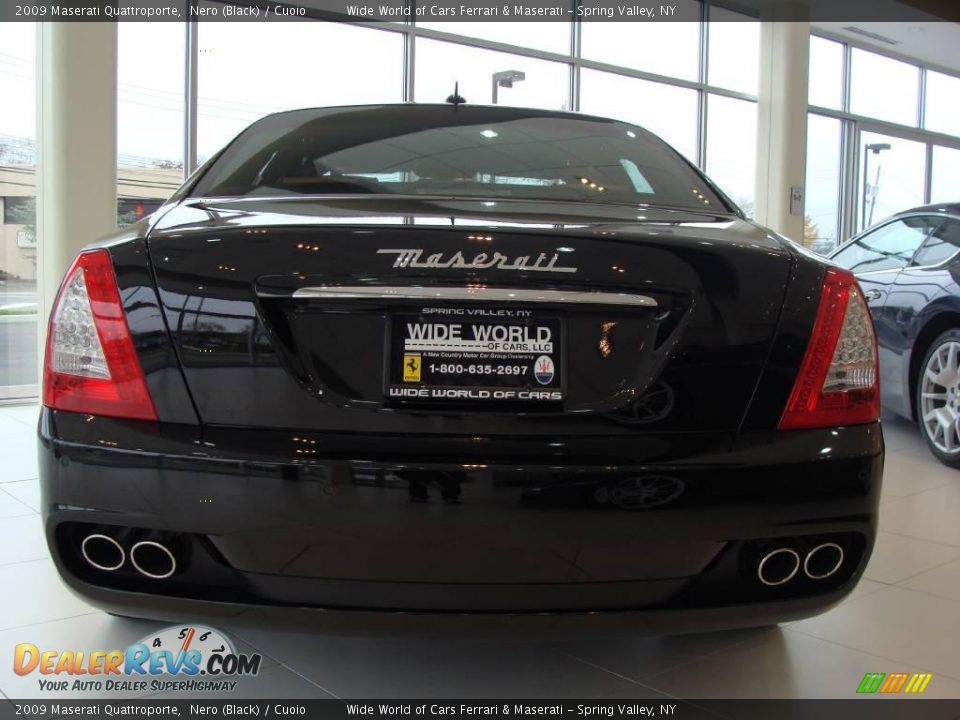 2009 Maserati Quattroporte Nero (Black) / Cuoio Photo #5