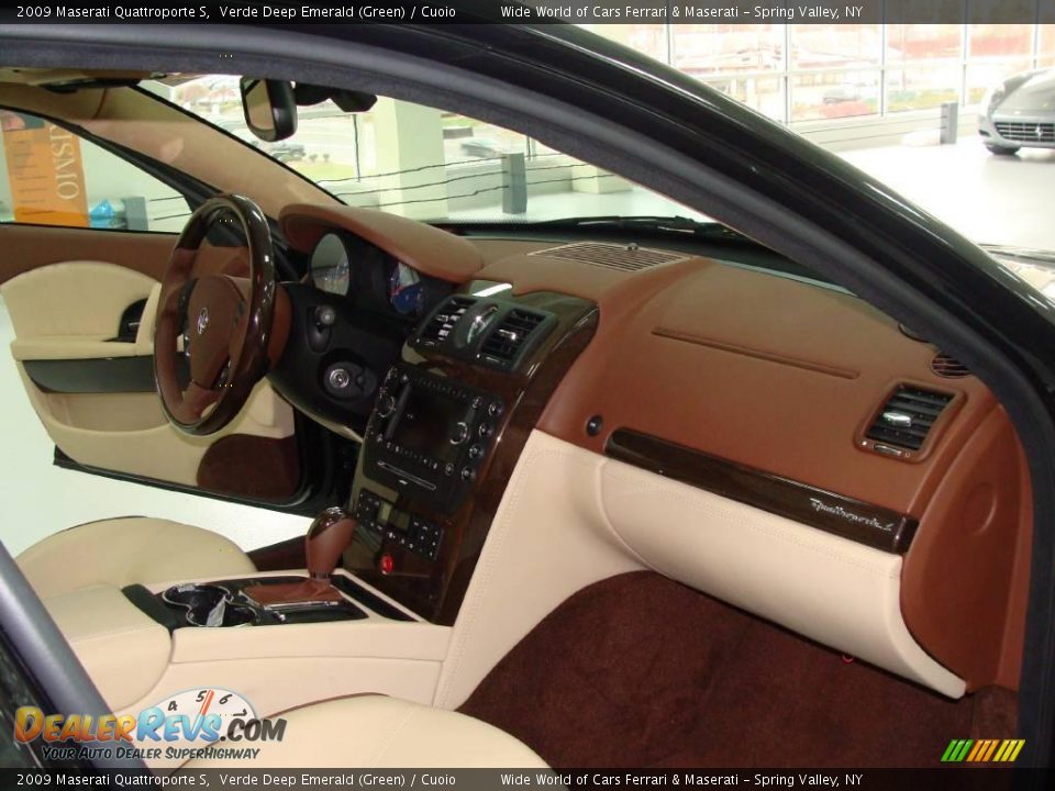 2009 Maserati Quattroporte S Verde Deep Emerald (Green) / Cuoio Photo #17