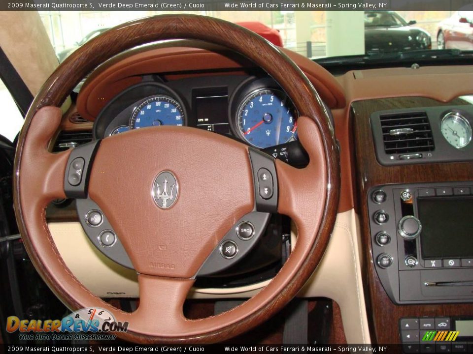 2009 Maserati Quattroporte S Verde Deep Emerald (Green) / Cuoio Photo #22