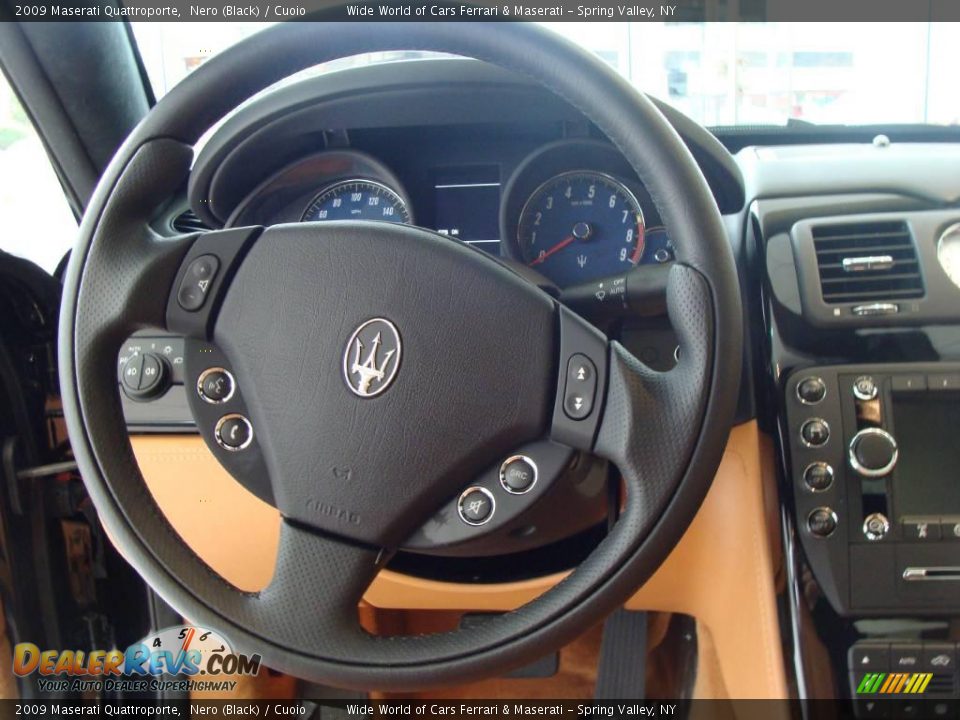 2009 Maserati Quattroporte Nero (Black) / Cuoio Photo #24