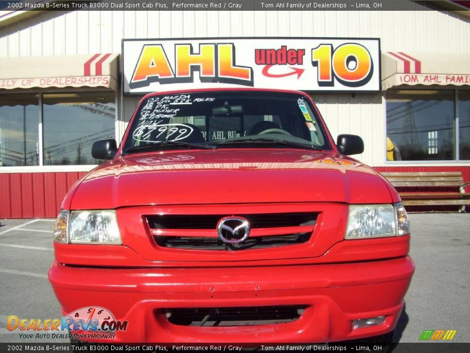 2002 Mazda B-Series Truck B3000 Dual Sport Cab Plus Performance Red / Gray Photo #1