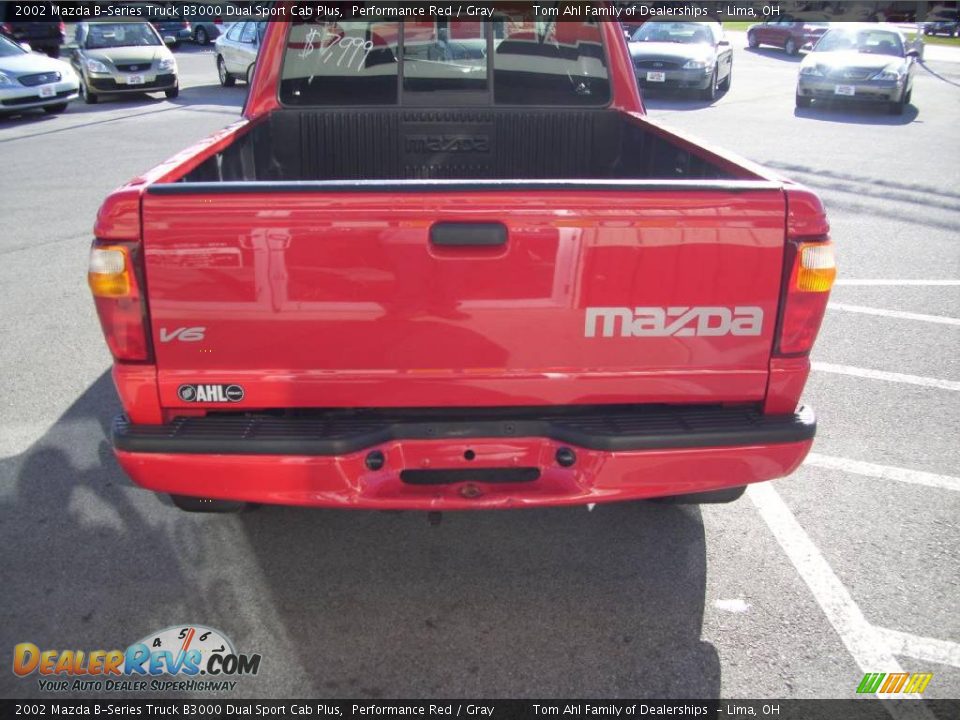 2002 Mazda B-Series Truck B3000 Dual Sport Cab Plus Performance Red / Gray Photo #5