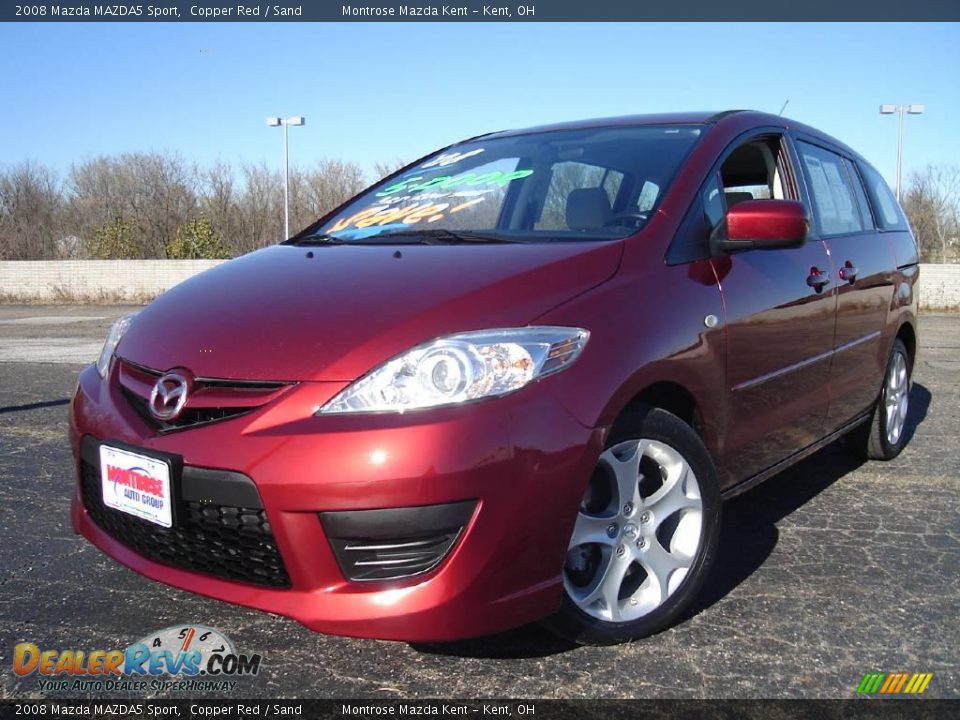 2008 Mazda MAZDA5 Sport Copper Red / Sand Photo #1
