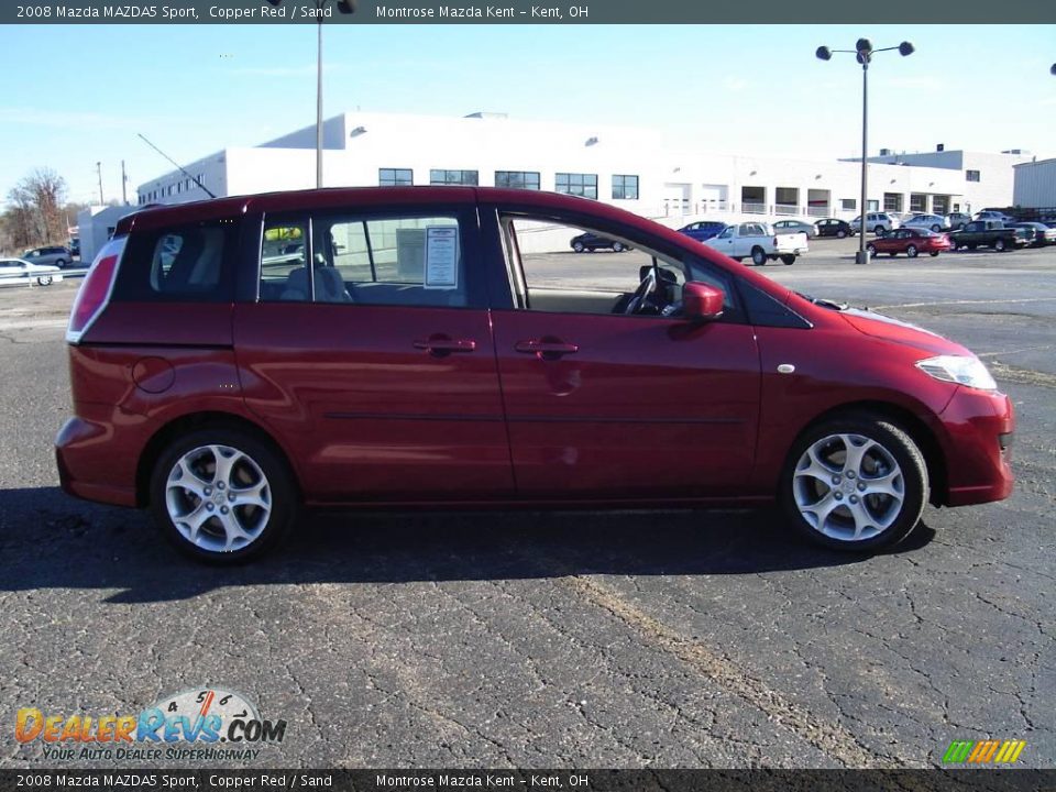 2008 Mazda MAZDA5 Sport Copper Red / Sand Photo #6