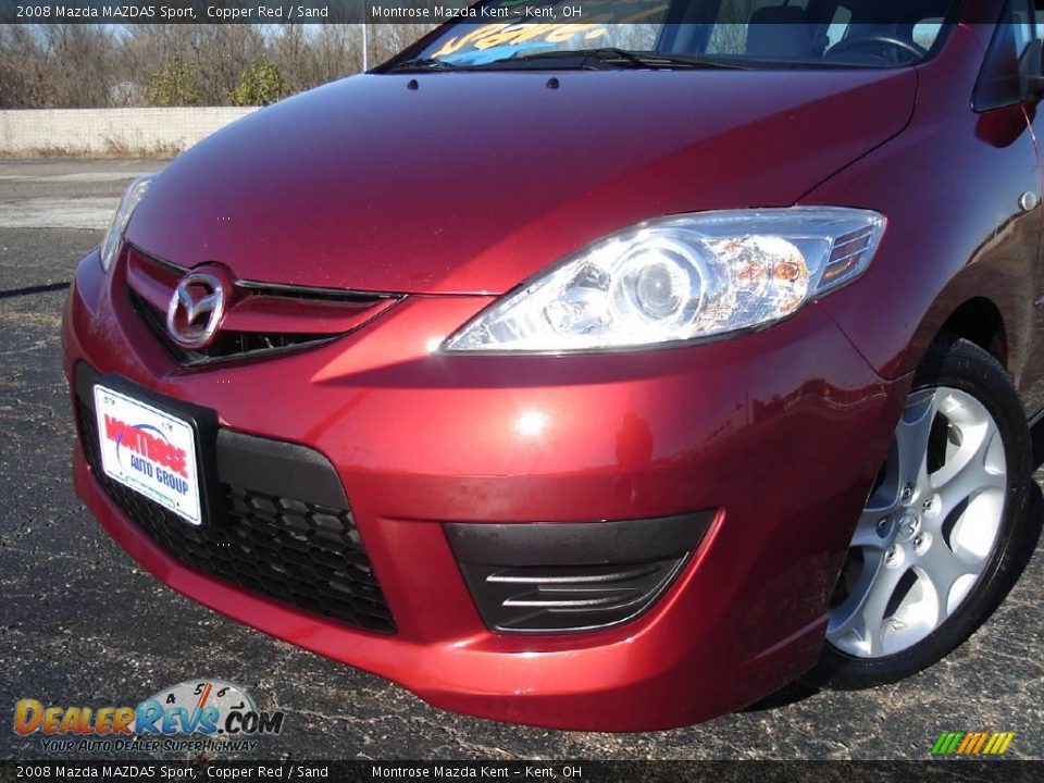 2008 Mazda MAZDA5 Sport Copper Red / Sand Photo #9