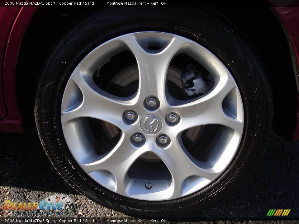 2008 Mazda MAZDA5 Sport Copper Red / Sand Photo #11