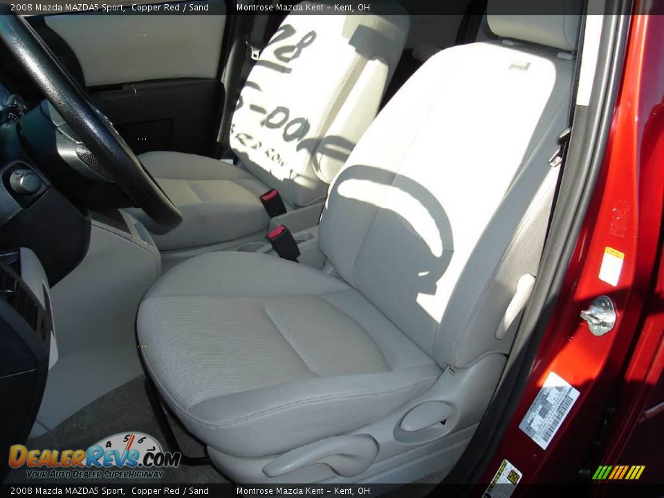 2008 Mazda MAZDA5 Sport Copper Red / Sand Photo #12