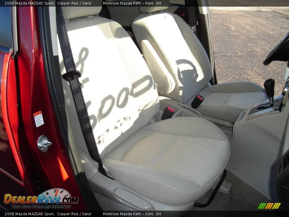 2008 Mazda MAZDA5 Sport Copper Red / Sand Photo #13
