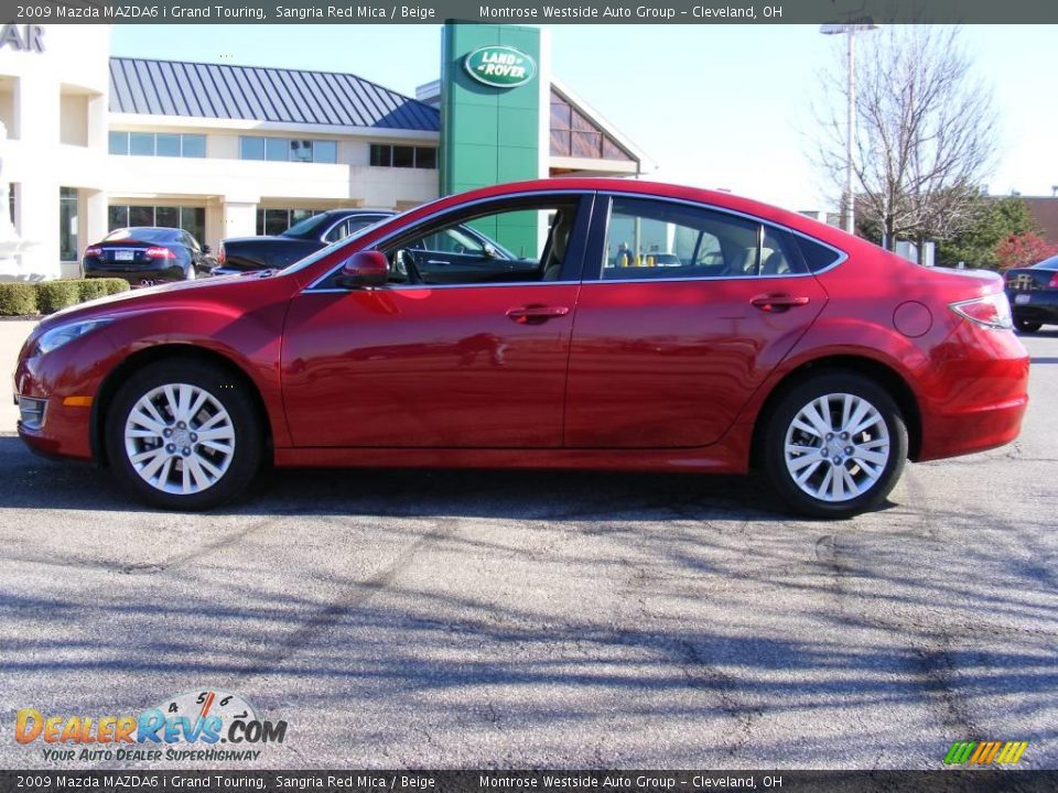 2009 Mazda MAZDA6 i Grand Touring Sangria Red Mica / Beige Photo #2