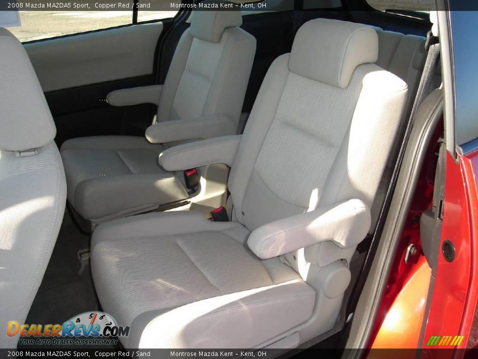 2008 Mazda MAZDA5 Sport Copper Red / Sand Photo #15