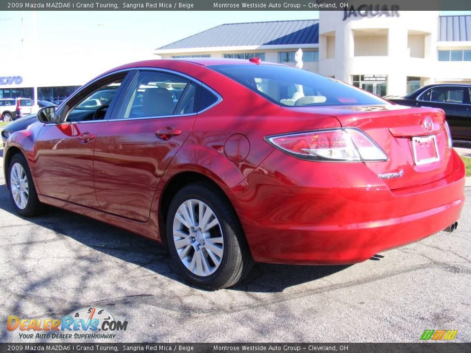 2009 Mazda MAZDA6 i Grand Touring Sangria Red Mica / Beige Photo #3