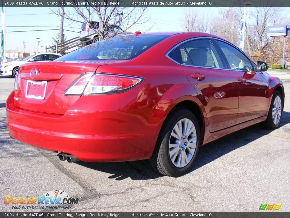 2009 Mazda MAZDA6 i Grand Touring Sangria Red Mica / Beige Photo #5
