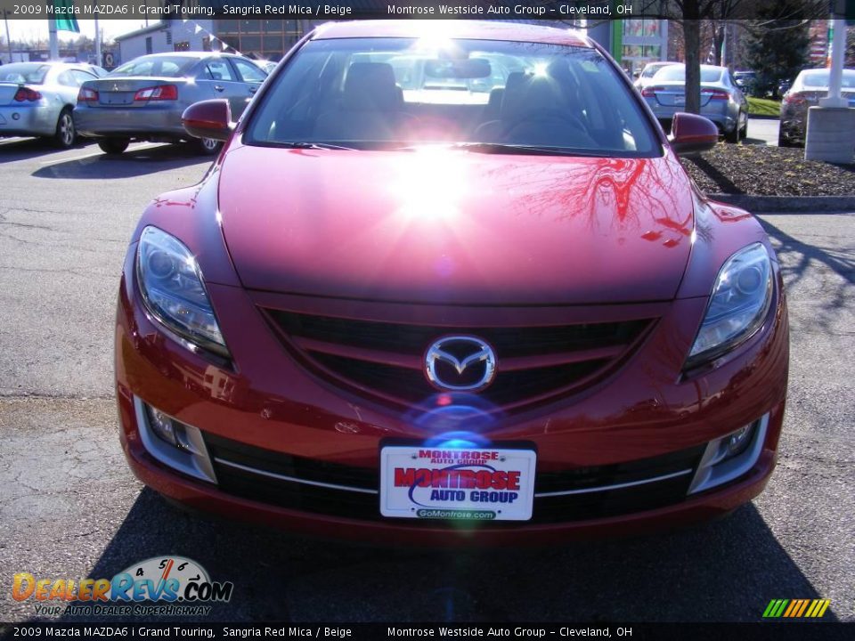 2009 Mazda MAZDA6 i Grand Touring Sangria Red Mica / Beige Photo #8