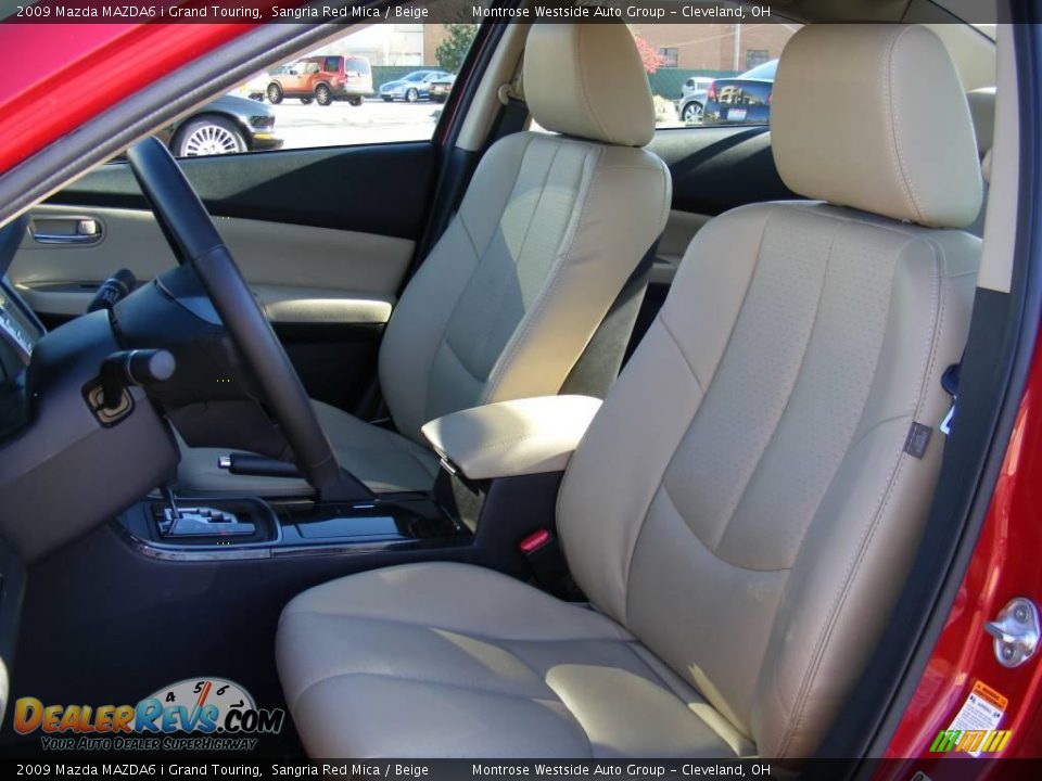 2009 Mazda MAZDA6 i Grand Touring Sangria Red Mica / Beige Photo #9