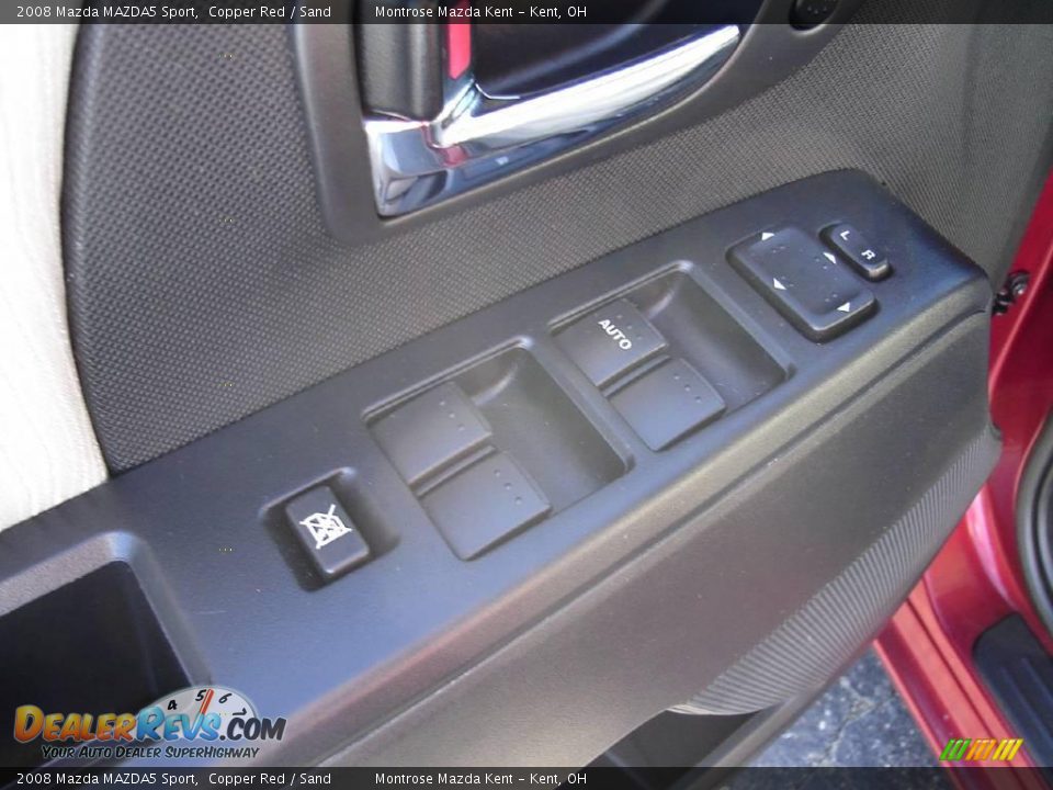 2008 Mazda MAZDA5 Sport Copper Red / Sand Photo #23